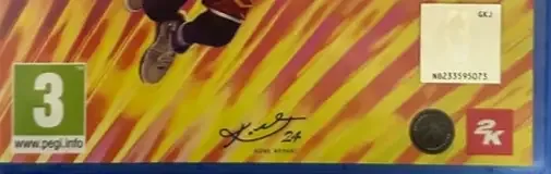 NBA 2K24, the PEGI square on its front