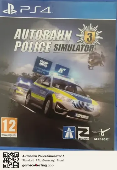 Autobahn Police Simulator 3 PlayStation 4, Germany box front