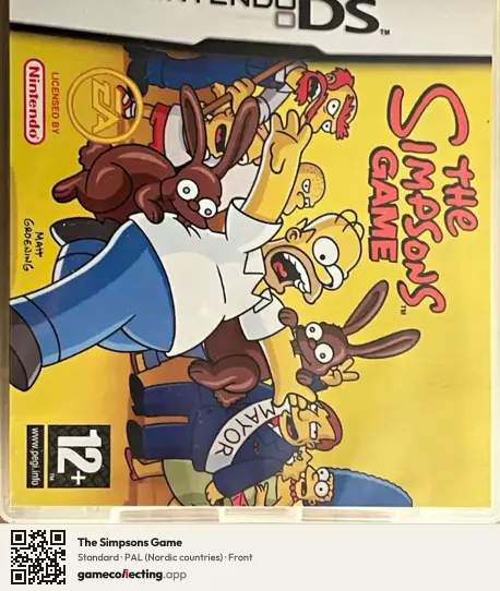 The Simpsons Game Nintendo DS, Nordic countries box front