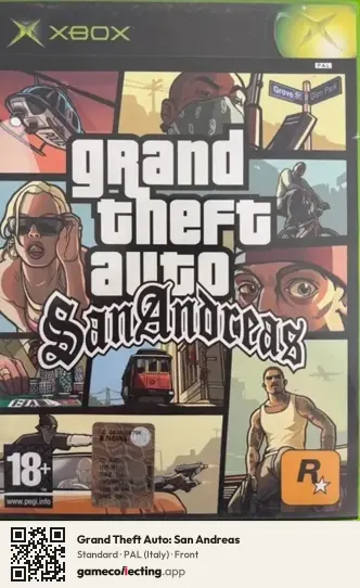 Grand Theft Auto: San Andreas Xbox, Italy box front