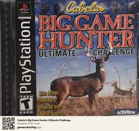 Cabela's Big Game Hunter: Ultimate Challenge PlayStation, NTSC box front