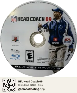 NFL Head Coach 09 PlayStation 3, NTSC disc