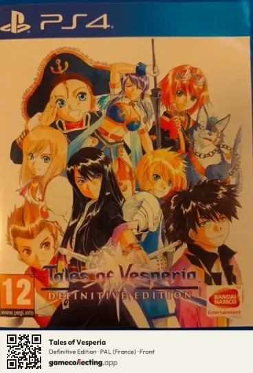 Tales of Vesperia PlayStation 4, France box front