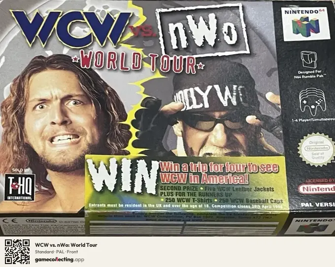 WCW vs. nWo: World Tour Nintendo 64, PAL box front