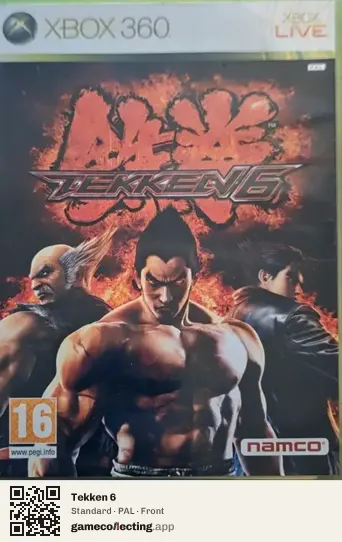 Tekken 6 Xbox 360, PAL box front