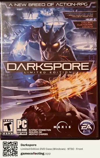 Darkspore Computer, NTSC box front