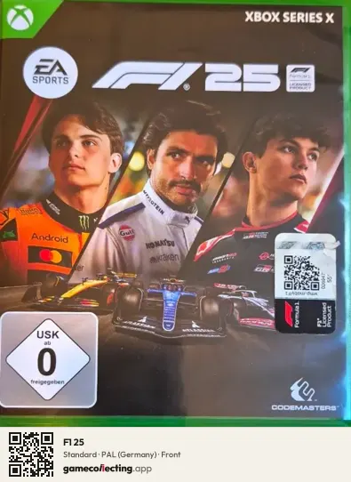 F1 25 Xbox Series X, Germany box front