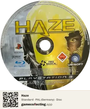 Haze PlayStation 3, PAL disc