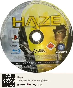 Haze PlayStation 3, PAL disc