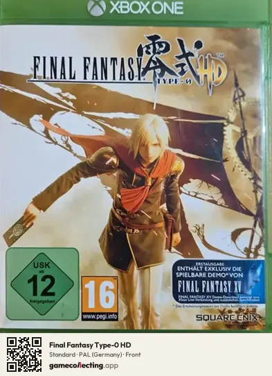 Final Fantasy Type-0 HD Xbox One, Germany box front