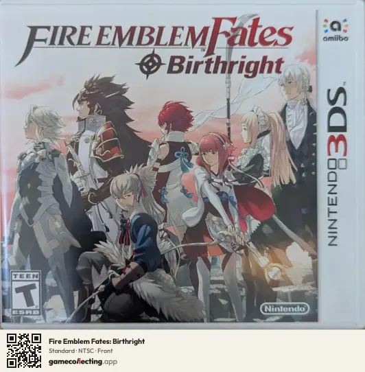 Fire Emblem Fates: Birthright Nintendo 3DS, NTSC box front
