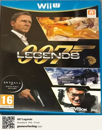 007 Legends Nintendo Wii U, PAL box front