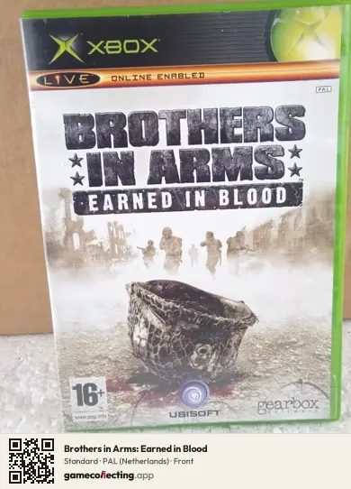 Brothers in Arms: Earned in Blood Xbox, Netherlands box front