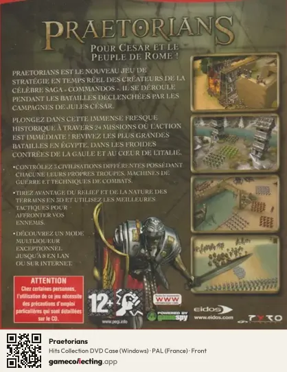 Praetorians Computer, France box front
