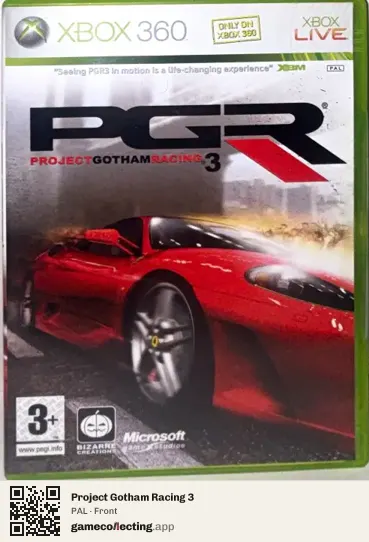 Project Gotham Racing 3 Xbox 360, PAL box front