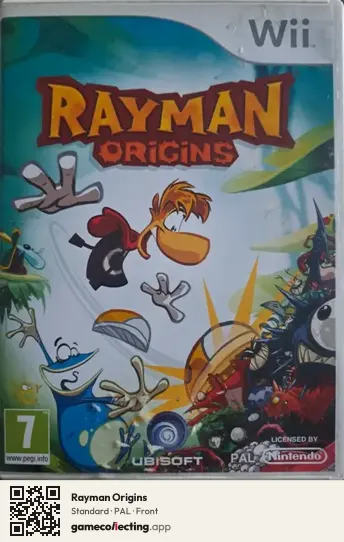 Rayman Origins Nintendo Wii, PAL box front