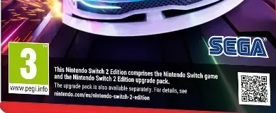 Sonic Racing: CrossWorlds, the PEGI square on its front