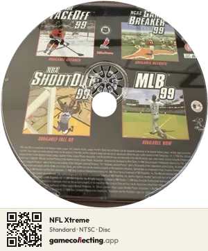 NFL Xtreme PlayStation, NTSC disc