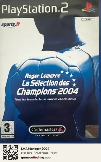 LMA Manager 2004 PlayStation 2, France box front