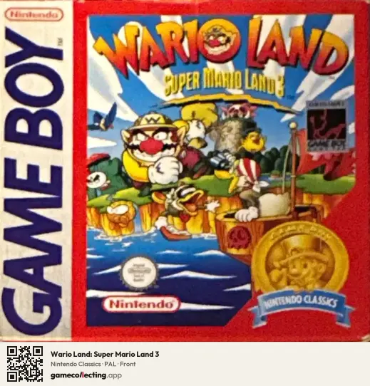 Wario Land: Super Mario Land 3 Game Boy, PAL box front