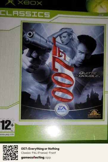 007: Everything or Nothing Xbox, France box front