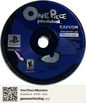 One Piece Mansion PlayStation, NTSC disc
