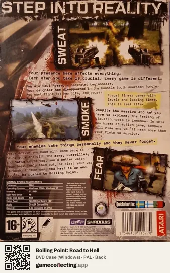 Boiling Point: Road to Hell Computer, PAL box back