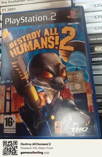 Destroy All Humans! 2 PlayStation 2, Italy box front