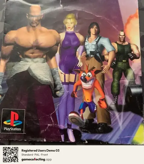 Registered Users Demo 03 PlayStation, PAL box front