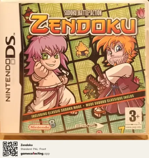 Zendoku Nintendo DS, PAL box front