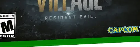 Resident Evil Village, the ESRB box on its front