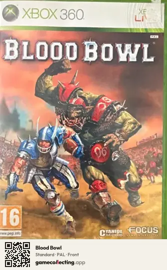 Blood Bowl Xbox 360, PAL box front
