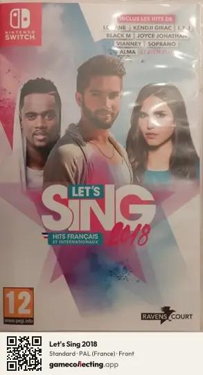 Let's Sing 2018 Nintendo Switch, France box front