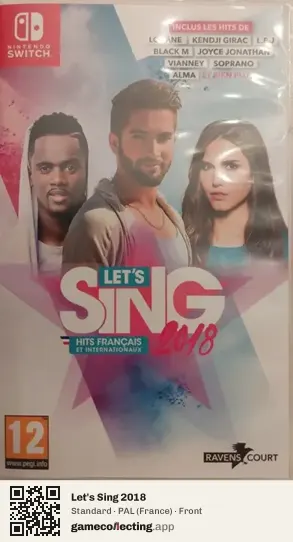 Let's Sing 2018 Nintendo Switch, France box front