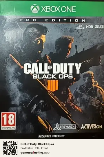 Call of Duty: Black Ops 4 Xbox One, PAL box front
