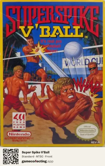 Super Spike V'Ball Nintendo Entertainment System, NTSC box front