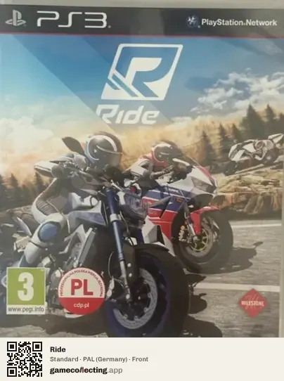 Ride PlayStation 3, Germany box front