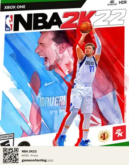 NBA 2K22 Xbox One, NTSC box front
