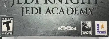 Star Wars Jedi Knight: Jedi Academy, the ESRB box on its front