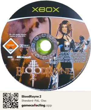 BloodRayne 2 Xbox, PAL disc
