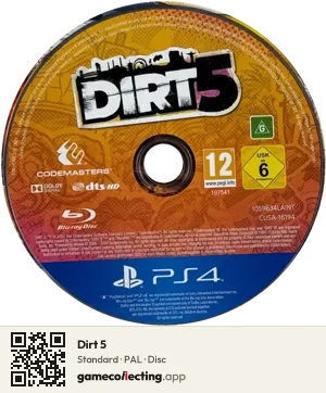 Dirt 5 PlayStation 4, PAL disc