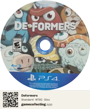 Deformers PlayStation 4, NTSC disc