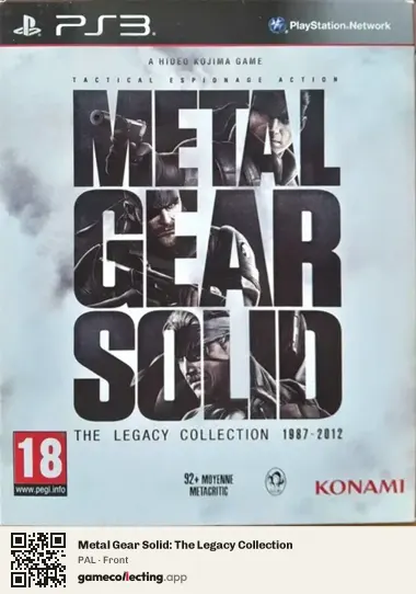 Metal Gear Solid: The Legacy Collection PlayStation 3, PAL box front