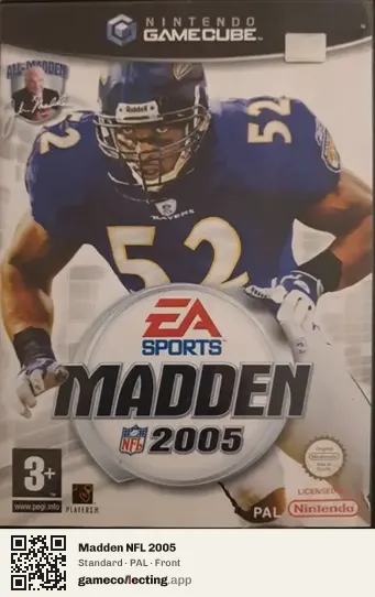 Madden NFL 2005 Nintendo GameCube, PAL box front