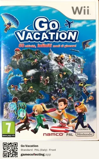 Go Vacation Nintendo Wii, Italy box front