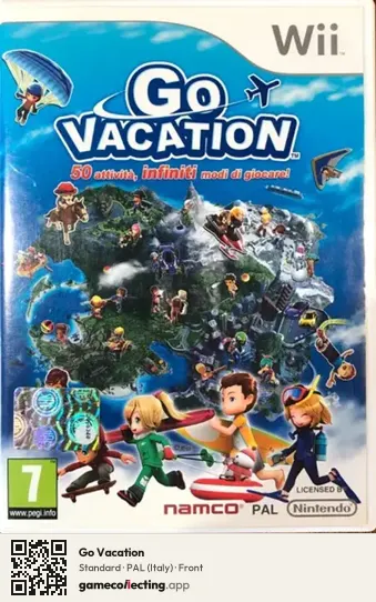 Go Vacation Nintendo Wii, Italy box front