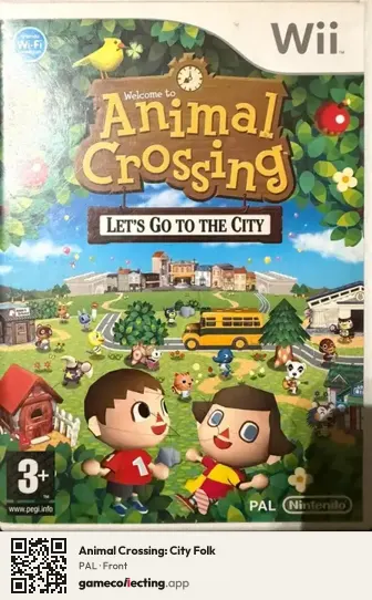 Animal Crossing: City Folk Nintendo Wii, PAL box front
