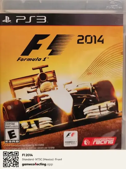F1 2014 PlayStation 3, Mexico box front