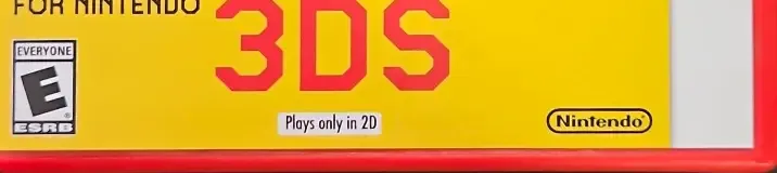 Super Mario Maker for Nintendo 3DS, the ESRB box on its front