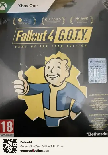 Fallout 4 Xbox One, PAL box front